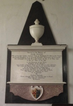Photo 1 Memorial to Anne Austen 1 Photo 1 Memorial to Anne Austen 1