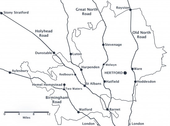 Hertfordshire main map Hertfordshire main map