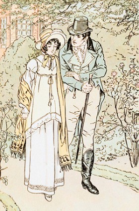 Brock illustration of Emma and Mr. Knightley